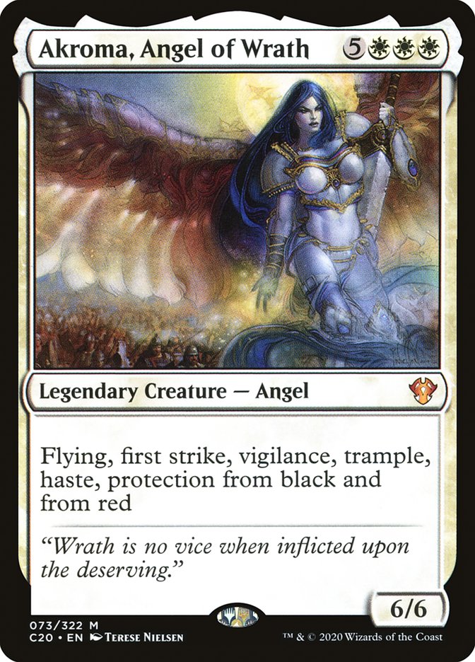 Akroma, Angel of Wrath [Commander 2020] | The Clever Kobold