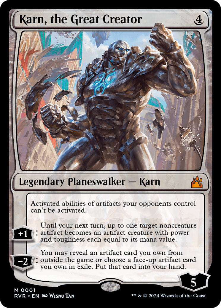 Karn, the Great Creator [Ravnica Remastered] | The Clever Kobold