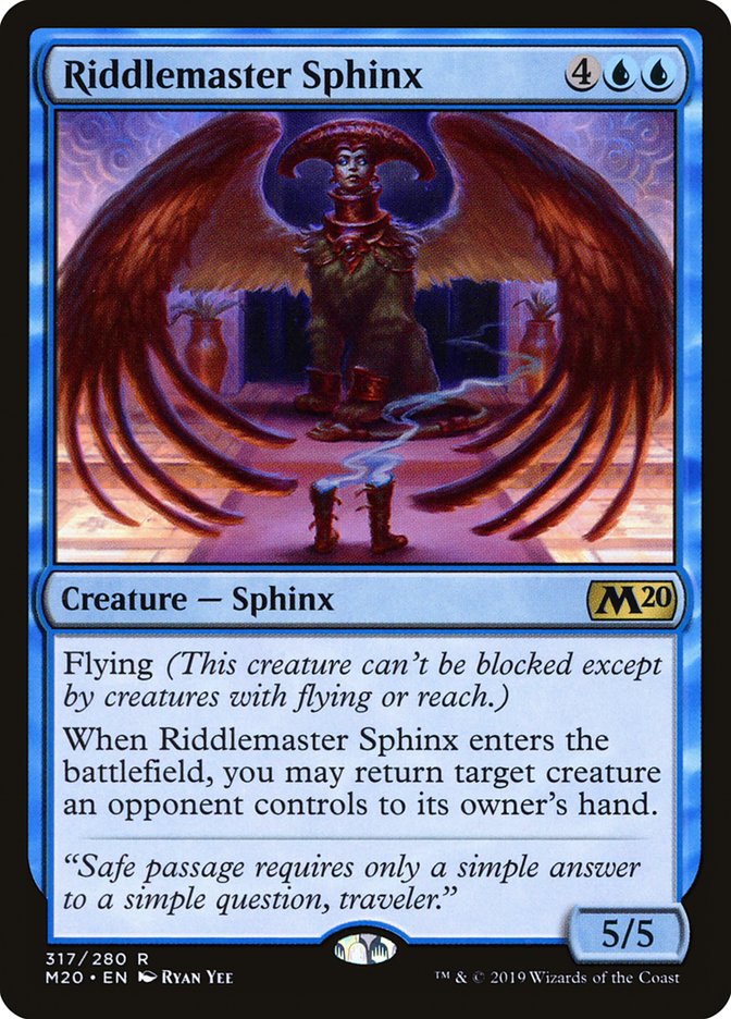 Riddlemaster Sphinx [Core Set 2020] | The Clever Kobold