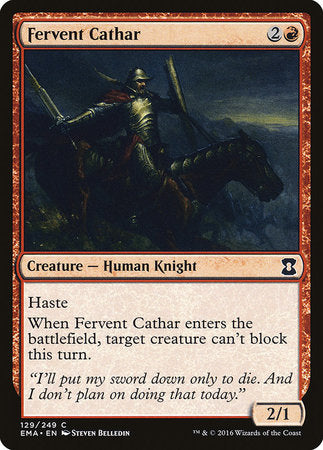 Fervent Cathar [Eternal Masters] | The Clever Kobold