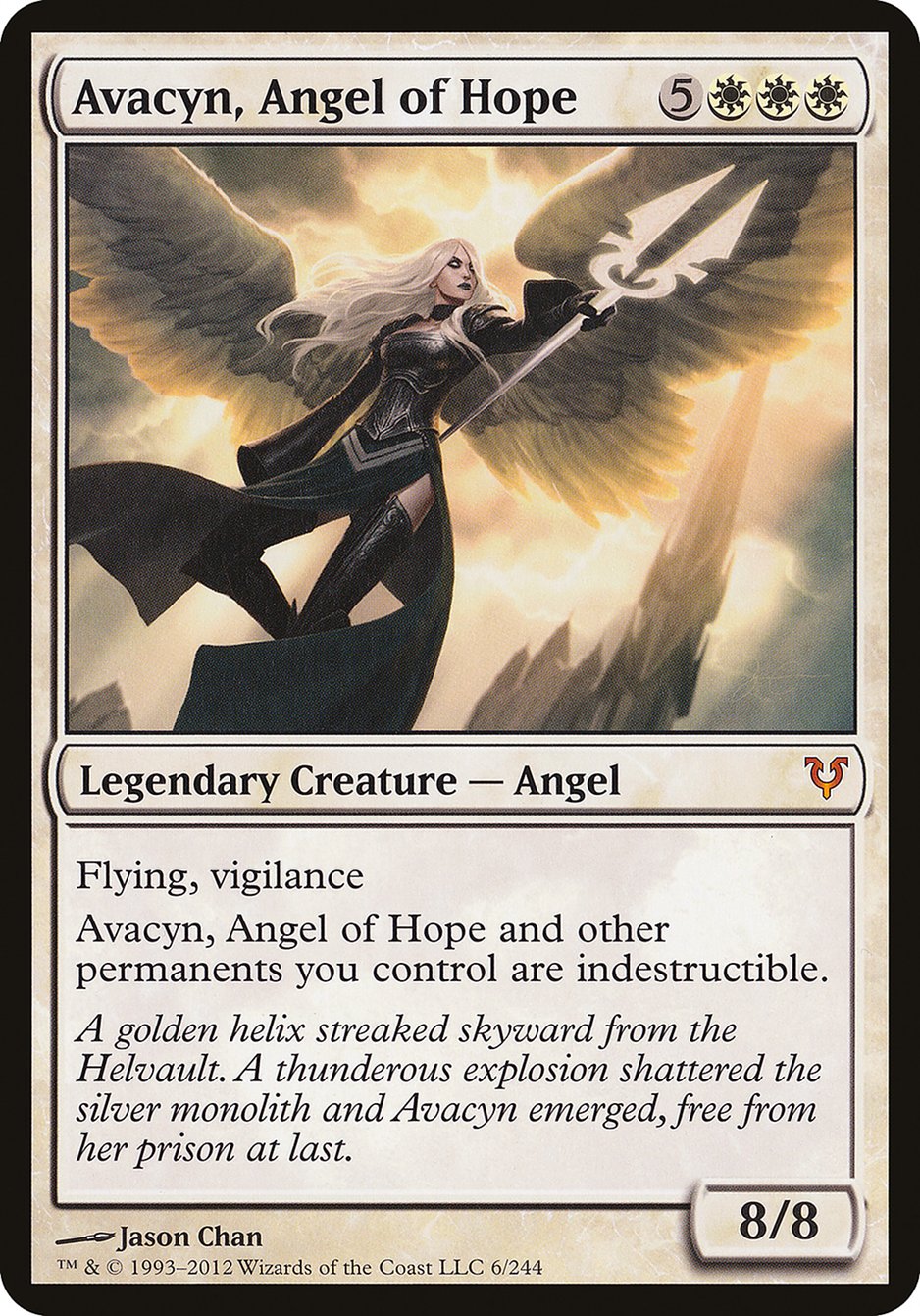 Avacyn, Angel of Hope (Oversized) [Open the Helvault] | The Clever Kobold