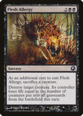 Flesh Allergy [Scars of Mirrodin] | The Clever Kobold