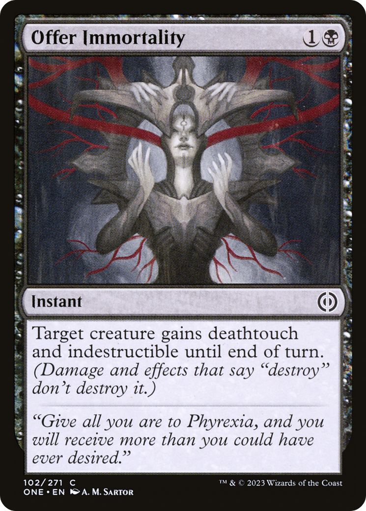 Offer Immortality [Phyrexia: All Will Be One] | The Clever Kobold