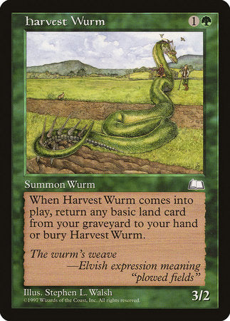 Harvest Wurm [Weatherlight] | The Clever Kobold