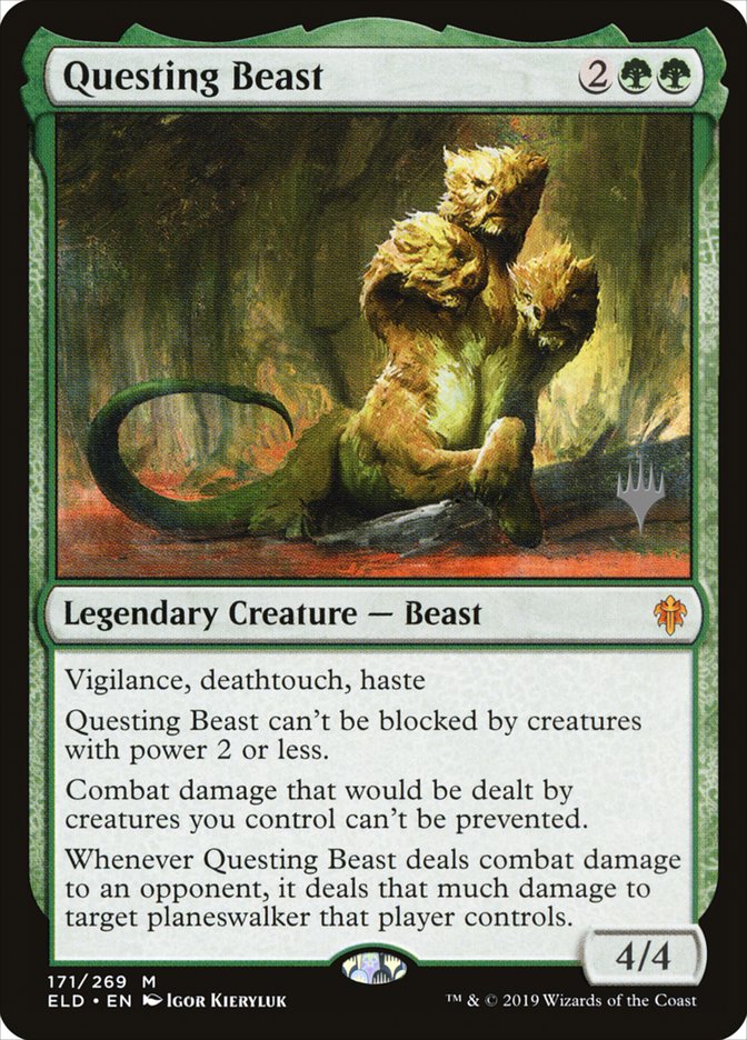 Questing Beast (Promo Pack) [Throne of Eldraine Promos] | The Clever Kobold