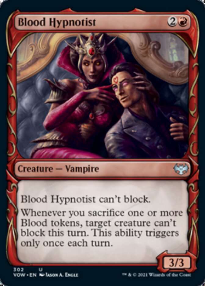 Blood Hypnotist (Showcase Fang Frame) [Innistrad: Crimson Vow] | The Clever Kobold