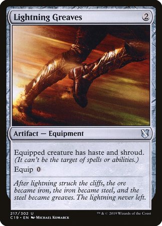 Lightning Greaves [Commander 2019] | The Clever Kobold