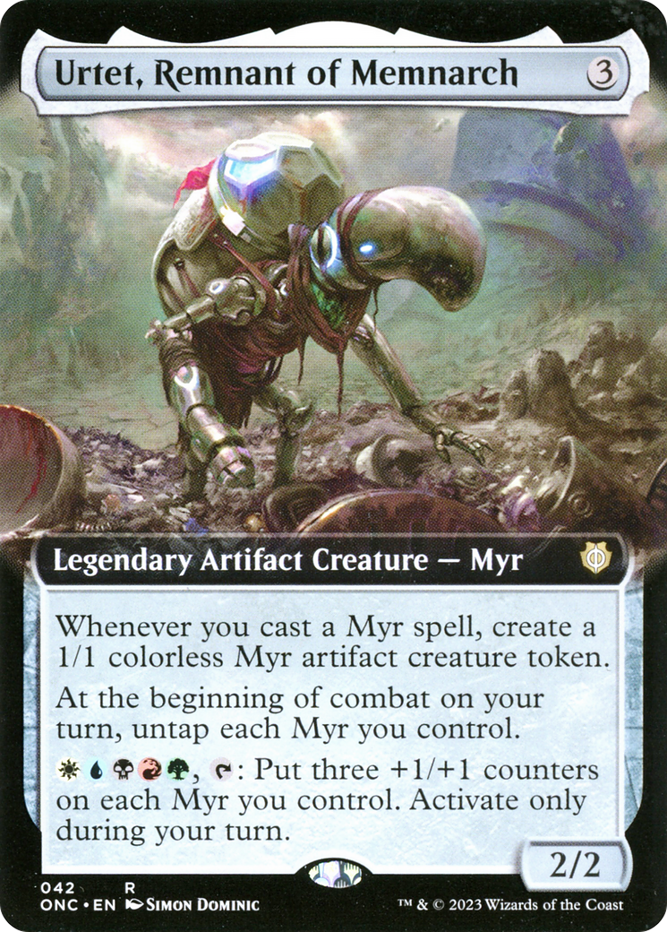 Urtet, Remnant of Memnarch (Extended Art) [Phyrexia: All Will Be One Commander] | The Clever Kobold
