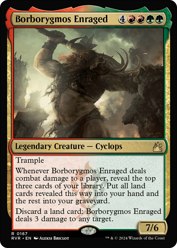 Borborygmos Enraged [Ravnica Remastered] | The Clever Kobold