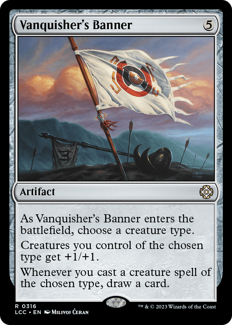 Vanquisher's Banner [The Lost Caverns of Ixalan Commander] | The Clever Kobold