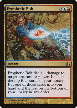 Prophetic Bolt [Commander 2011] | The Clever Kobold