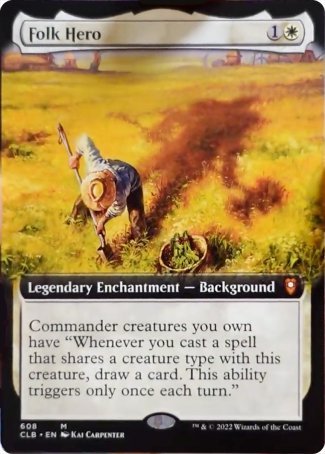 Folk Hero (Extended Art) [Commander Legends: Battle for Baldur's Gate] | The Clever Kobold