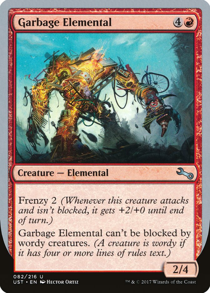 Garbage Elemental (2/4 Creature) [Unstable] | The Clever Kobold