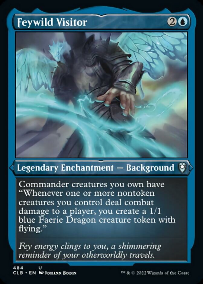 Feywild Visitor (Foil Etched) [Commander Legends: Battle for Baldur's Gate] | The Clever Kobold