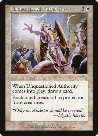 Unquestioned Authority [Judgment] | The Clever Kobold