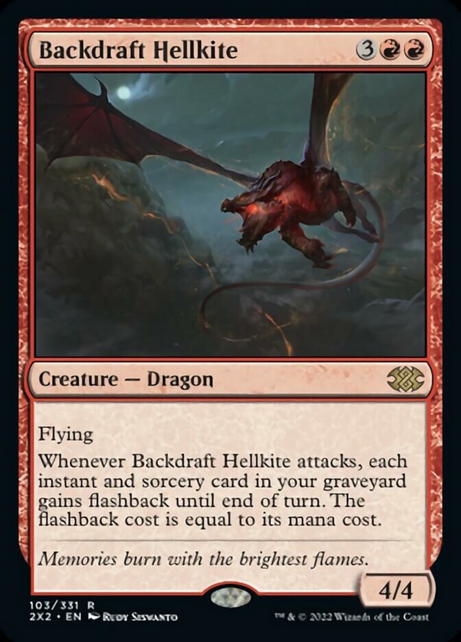 Backdraft Hellkite [Double Masters 2022] | The Clever Kobold