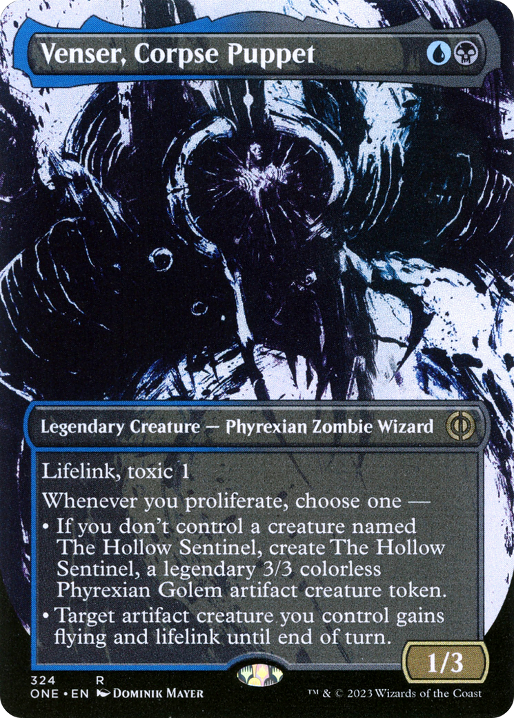 Venser, Corpse Puppet (Borderless Ichor) [Phyrexia: All Will Be One] | The Clever Kobold