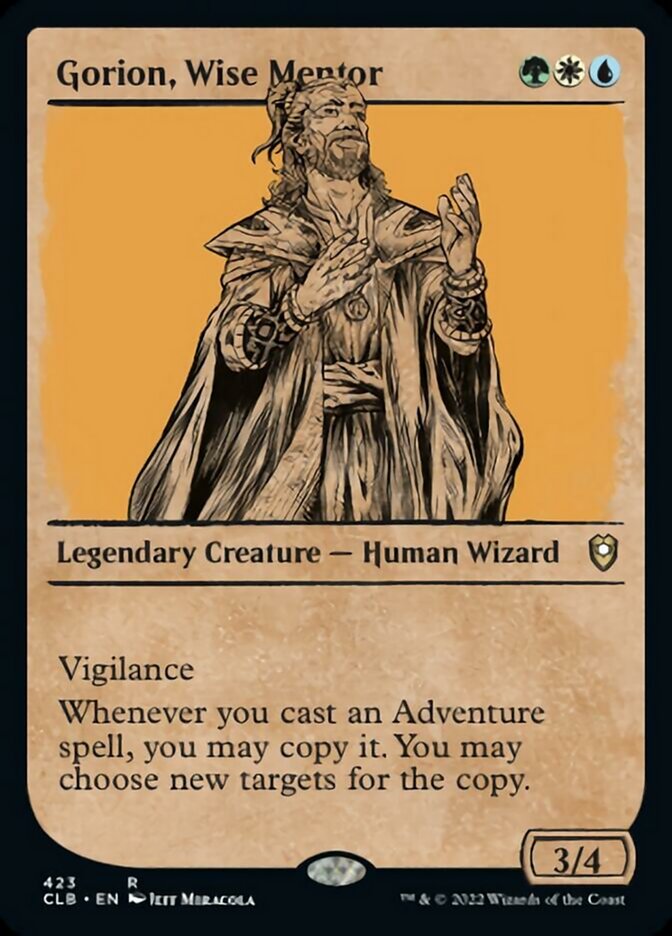 Gorion, Wise Mentor (Showcase) [Commander Legends: Battle for Baldur's Gate] | The Clever Kobold