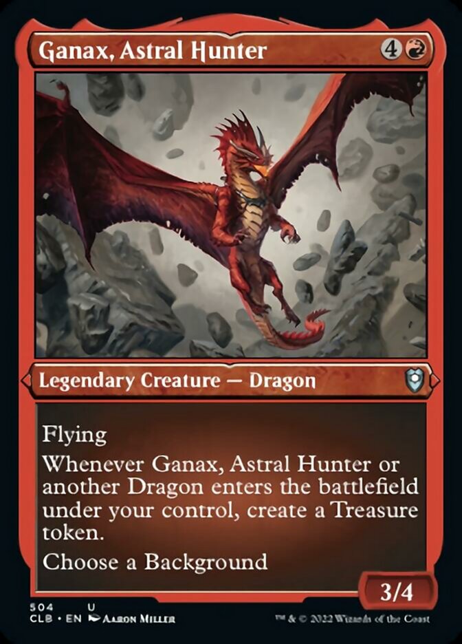 Ganax, Astral Hunter (Foil Etched) [Commander Legends: Battle for Baldur's Gate] | The Clever Kobold