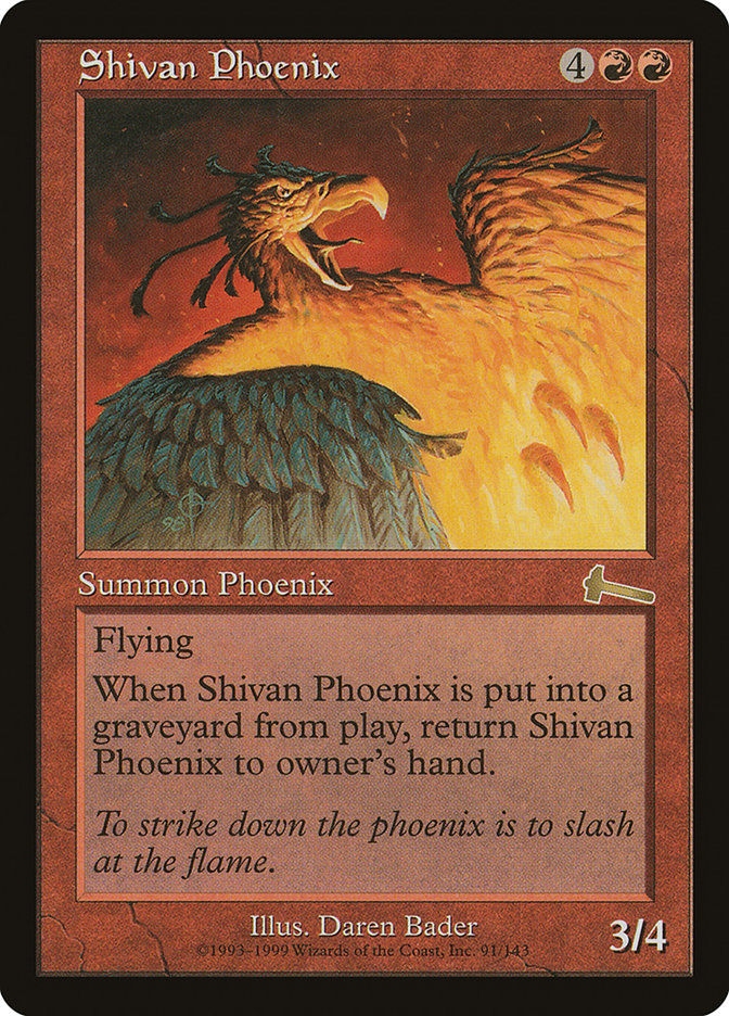 Shivan Phoenix [Urza's Legacy] | The Clever Kobold