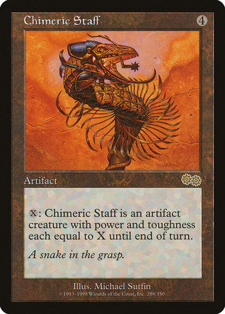 Chimeric Staff [Urza's Saga] | The Clever Kobold