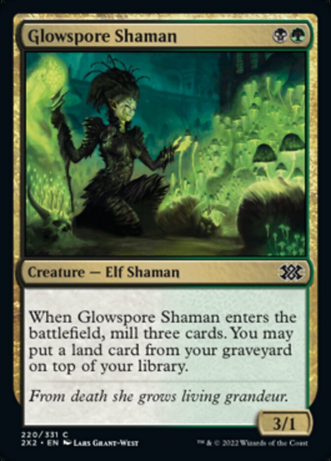 Glowspore Shaman [Double Masters 2022] | The Clever Kobold