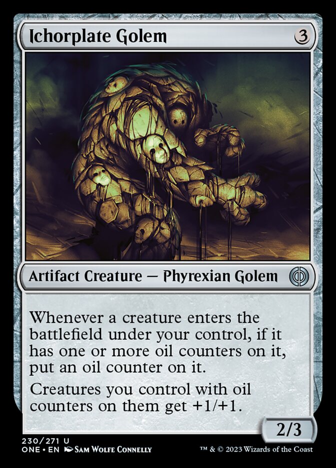 Ichorplate Golem [Phyrexia: All Will Be One] | The Clever Kobold