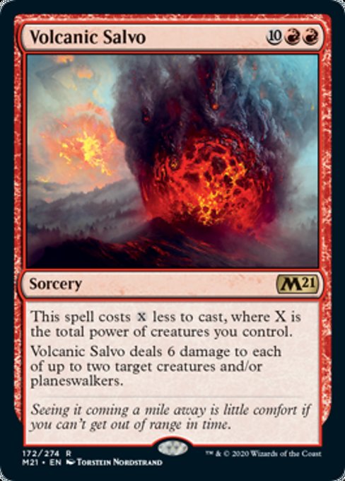 Volcanic Salvo [Core Set 2021] | The Clever Kobold