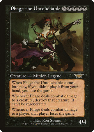 Phage the Untouchable [Legions] | The Clever Kobold