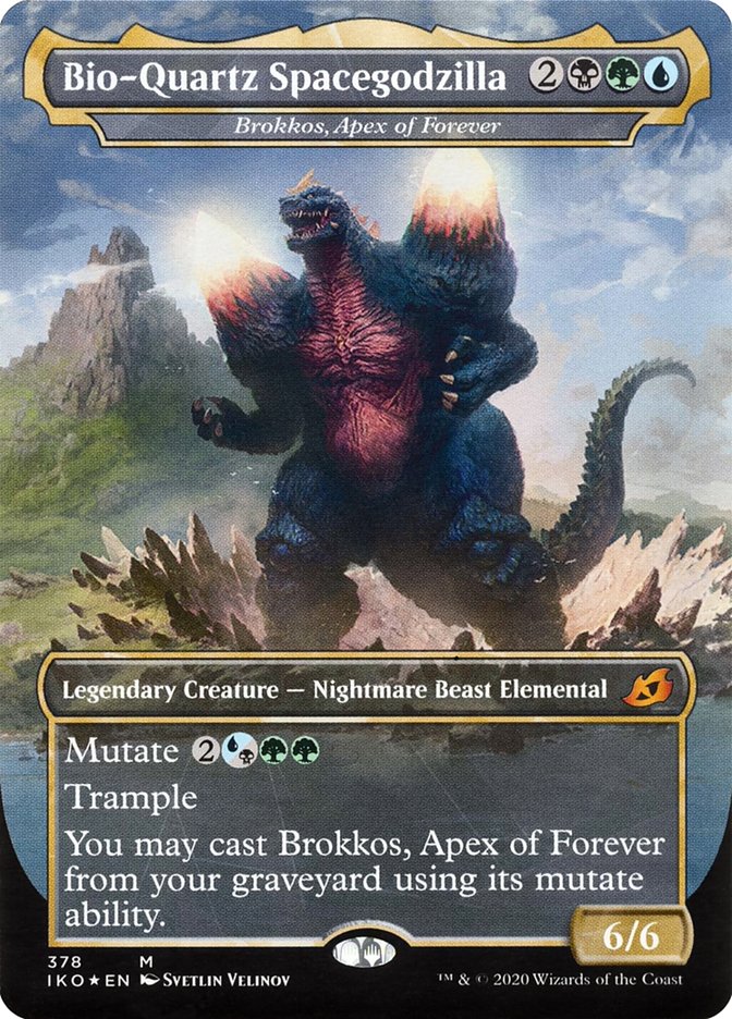 Brokkos, Apex of Forever - Bio-Quartz Spacegodzilla (Godzilla Series) [Ikoria: Lair of Behemoths] | The Clever Kobold