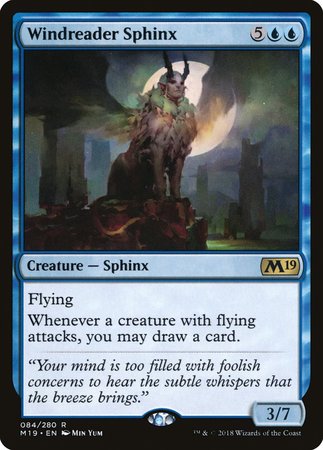Windreader Sphinx [Core Set 2019] | The Clever Kobold