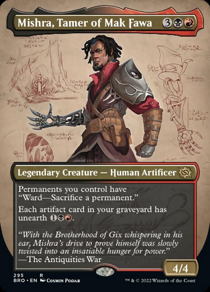 Mishra, Tamer of Mak Fawa (Borderless Alternate Art) [The Brothers' War] | The Clever Kobold