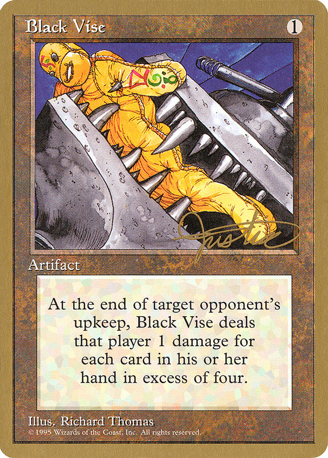 Black Vise (Mark Justice) [Pro Tour Collector Set] | The Clever Kobold