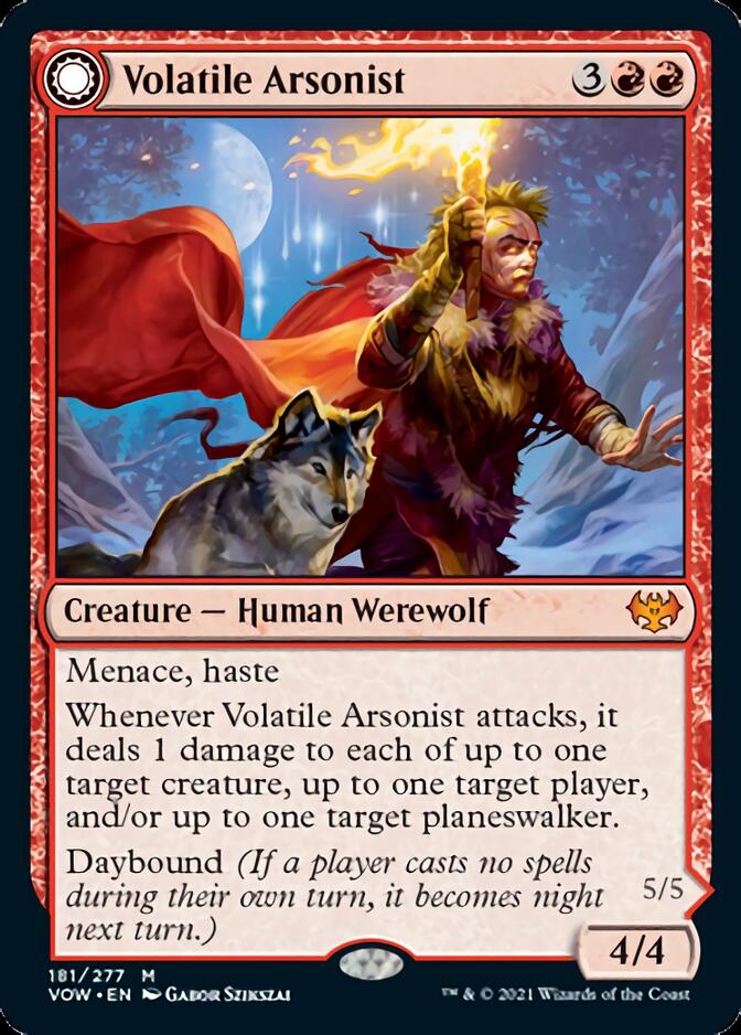 Volatile Arsonist // Dire-Strain Anarchist [Innistrad: Crimson Vow] | The Clever Kobold