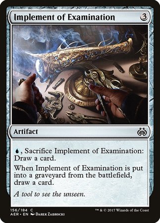 Implement of Examination [Aether Revolt] | The Clever Kobold