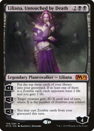 Liliana, Untouched by Death [Core Set 2019] | The Clever Kobold