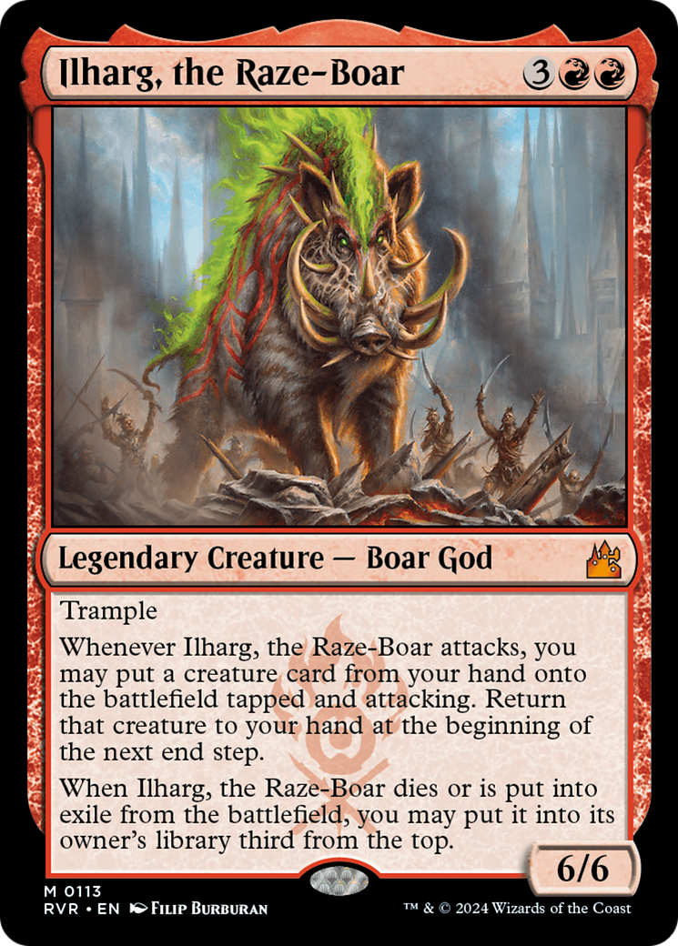 Ilharg, the Raze-Boar [Ravnica Remastered] | The Clever Kobold