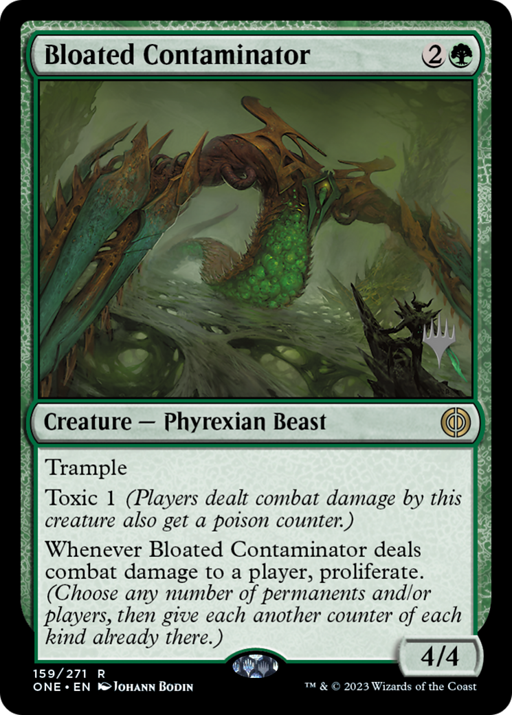 Bloated Contaminator (Promo Pack) [Phyrexia: All Will Be One Promos] | The Clever Kobold