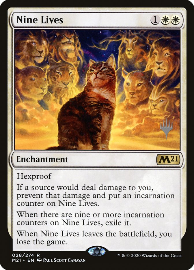 Nine Lives (Promo Pack) [Core Set 2021 Promos] | The Clever Kobold