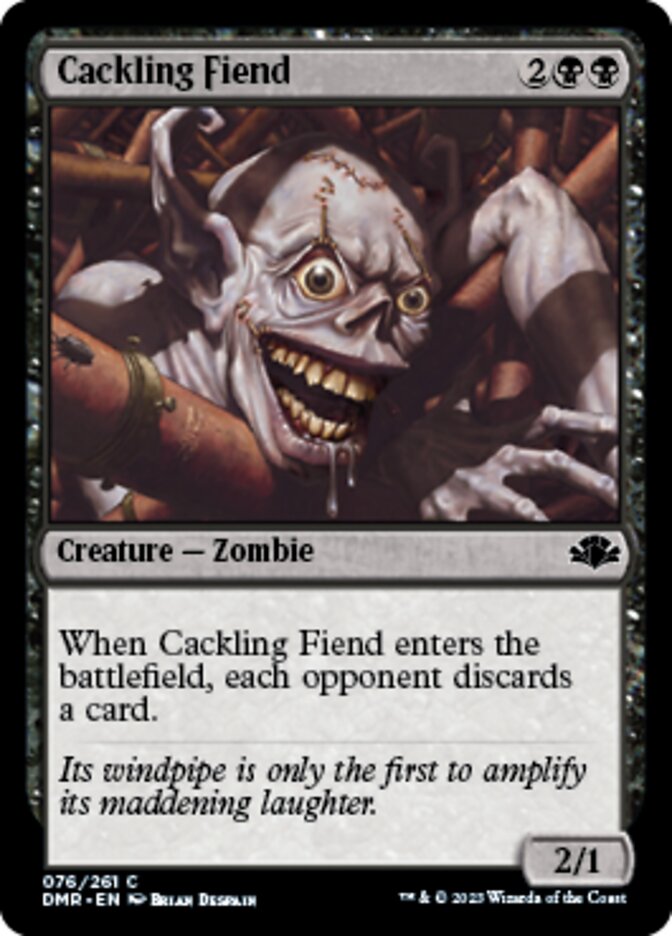 Cackling Fiend [Dominaria Remastered] | The Clever Kobold