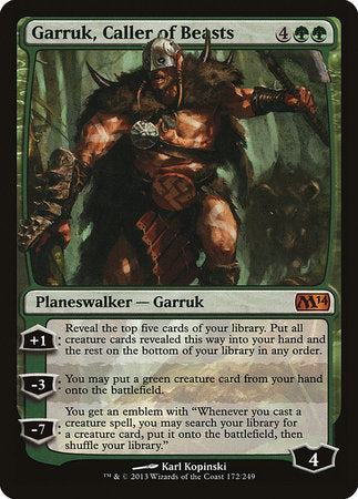 Garruk, Caller of Beasts [Magic 2014] | The Clever Kobold