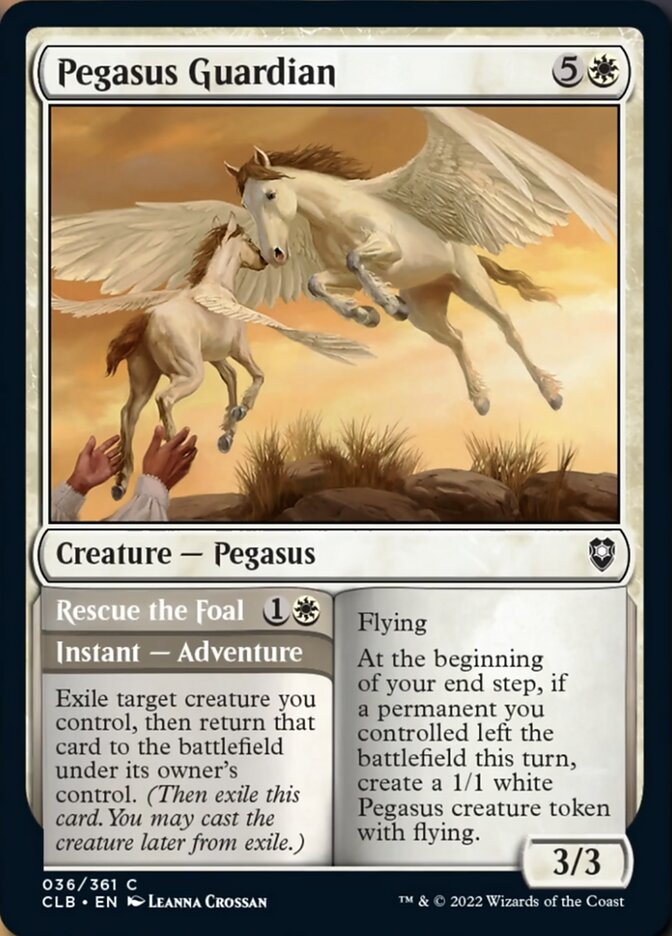 Pegasus Guardian // Rescue the Foal [Commander Legends: Battle for Baldur's Gate] | The Clever Kobold