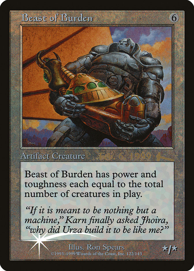 Beast of Burden [Urza's Legacy Promos] | The Clever Kobold