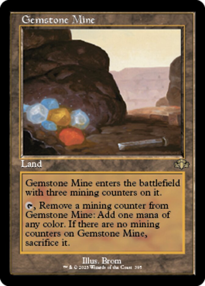 Gemstone Mine (Retro) [Dominaria Remastered] | The Clever Kobold