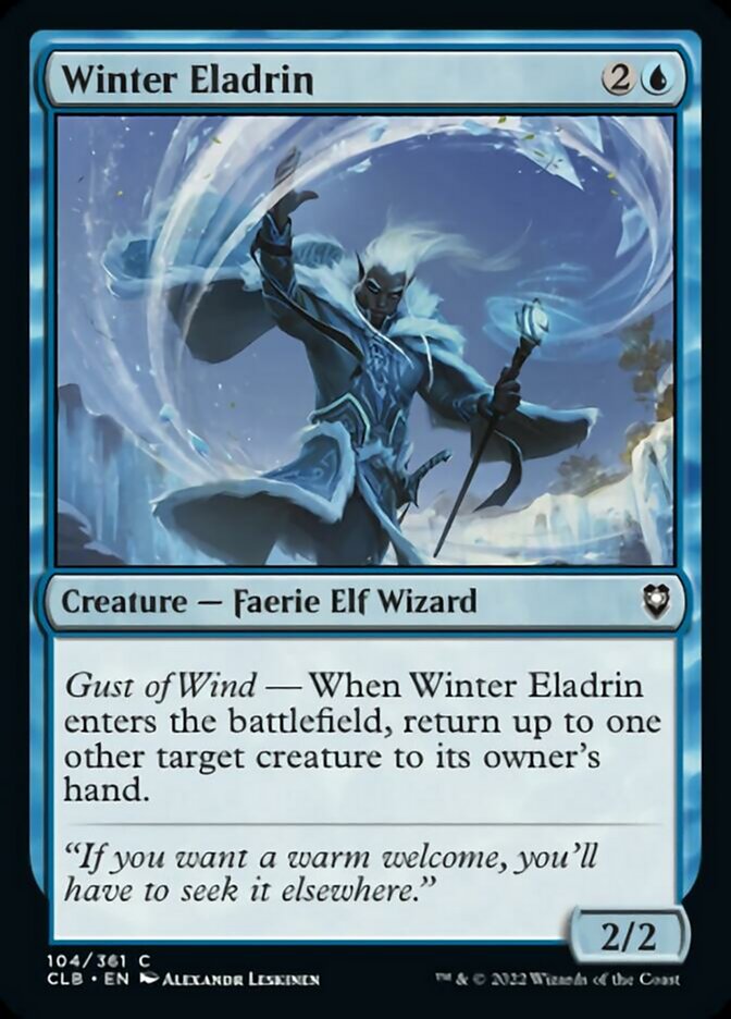 Winter Eladrin [Commander Legends: Battle for Baldur's Gate] | The Clever Kobold