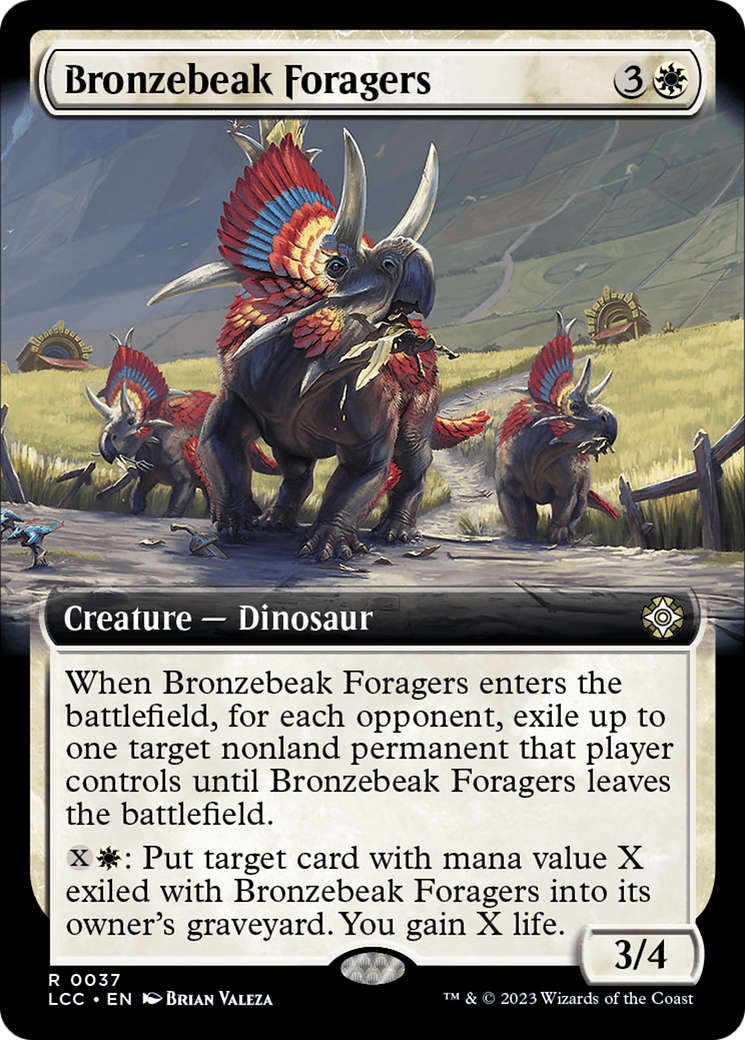 Bronzebeak Foragers (Extended Art) [The Lost Caverns of Ixalan Commander] | The Clever Kobold