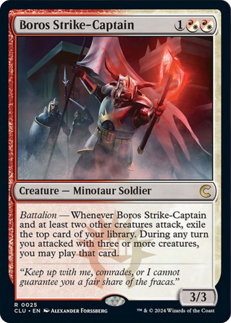 Boros Strike-Captain [Ravnica: Clue Edition] | The Clever Kobold