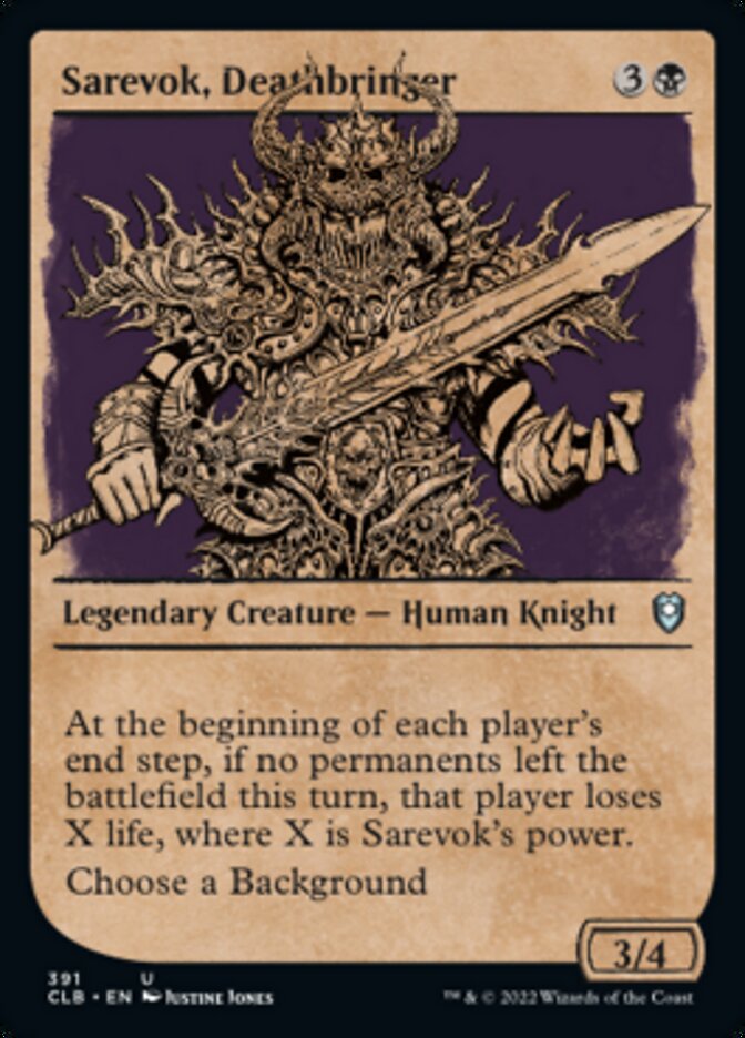 Sarevok, Deathbringer (Showcase) [Commander Legends: Battle for Baldur's Gate] | The Clever Kobold