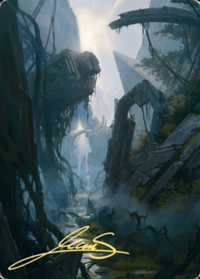 Swamp 2 Art Card (Gold-Stamped Signature) [Zendikar Rising Art Series] | The Clever Kobold