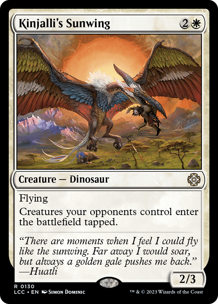 Kinjalli's Sunwing [The Lost Caverns of Ixalan Commander] | The Clever Kobold